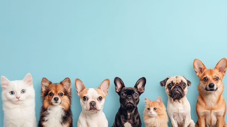 Volunteers with pets